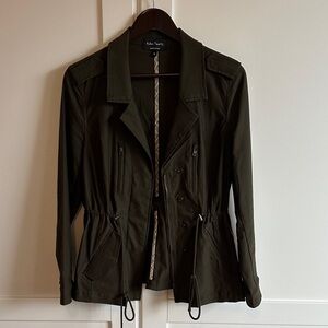 Dark Green Khaki Cargo Jacket